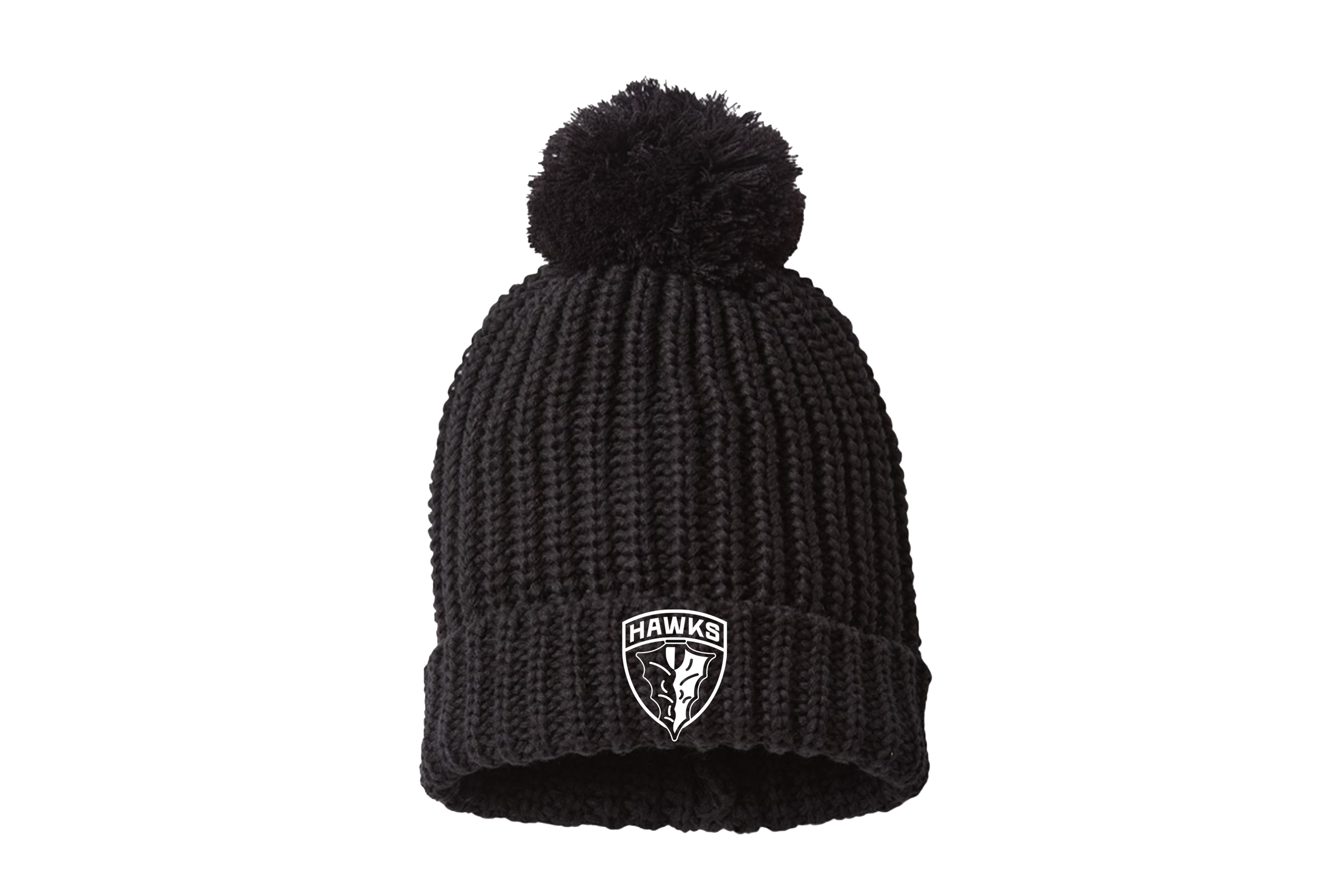 hawks-hockey-richardson-chunky-cable-beanie-st-croix-custom-apparel